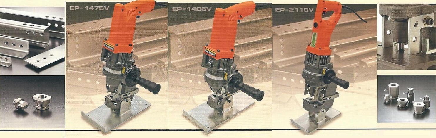 Portable hand held steel punches Portable hand held steel punches